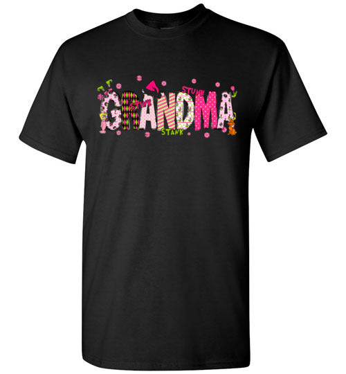 Grandma With Grandkids Name Tee Shirt Top T-Shirt