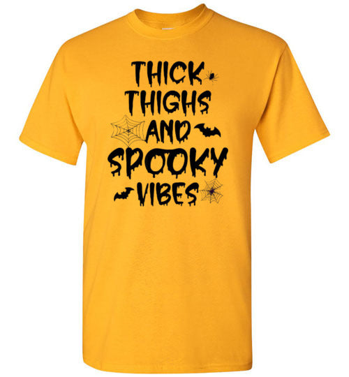 Thick Thighs And Spooky Vibes Graphic Print T-Shirt Top