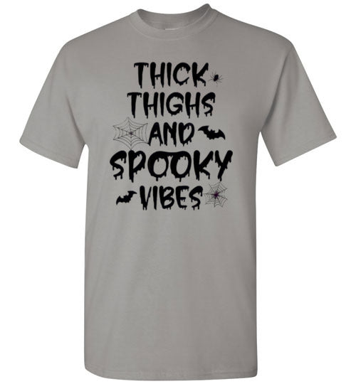 Thick Thighs And Spooky Vibes Graphic Print T-Shirt Top