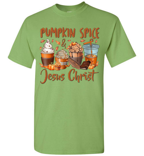 Pumpkin SPice Jesus Christ Graphic Print T-Shirt Top