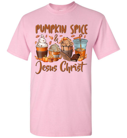 Pumpkin SPice Jesus Christ Graphic Print T-Shirt Top