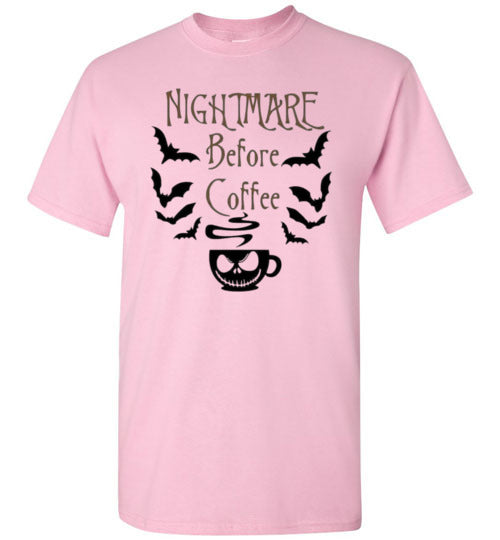 Nightmare Before Coffee Graphic Print T=Shirt Top