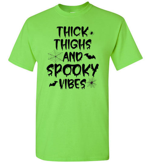 Thick Thighs And Spooky Vibes Graphic Print T-Shirt Top