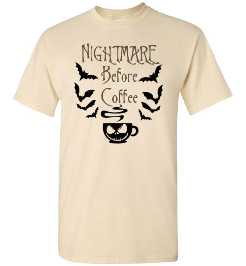 Nightmare Before Coffee Graphic Print T=Shirt Top