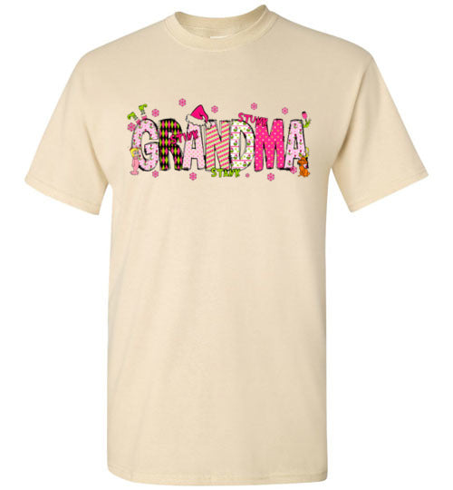 Grandma With Grandkids Name Tee Shirt Top T-Shirt