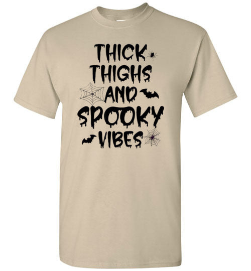 Thick Thighs And Spooky Vibes Graphic Print T-Shirt Top