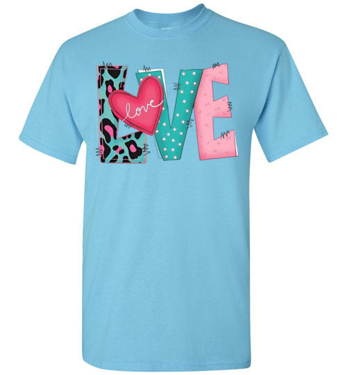 Love Valentine's Day Graphic Top Shirt