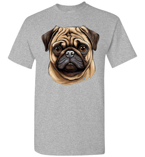 Pug Dog Animal Lover Tee Shirt Top T-Shirt