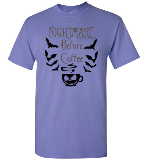 Nightmare Before Coffee Graphic Print T=Shirt Top