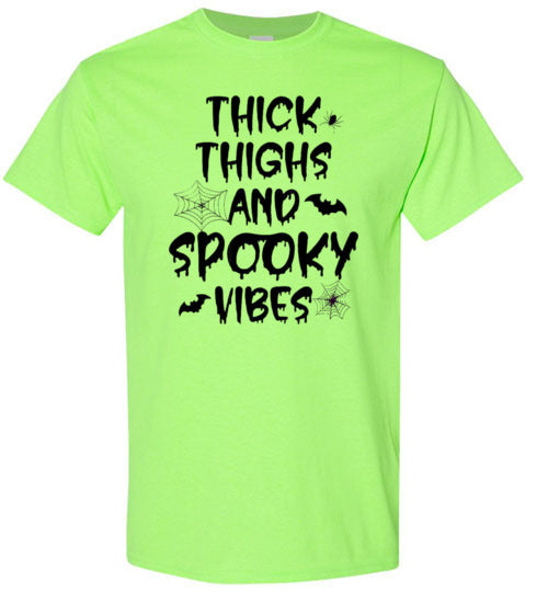 Thick Thighs And Spooky Vibes Graphic Print T-Shirt Top