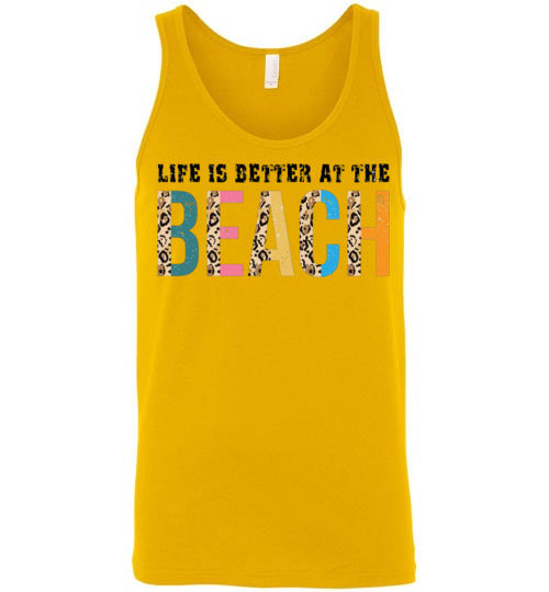 Life Is Better At The Beach Graphic Tank Top Shirt