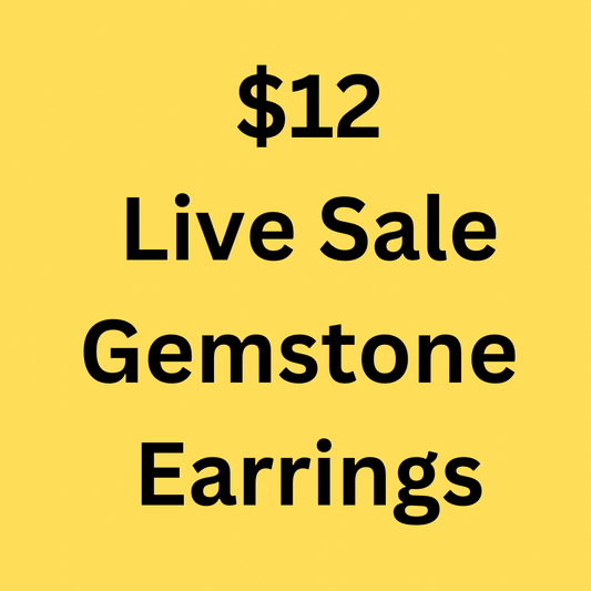 $12 Live Sale Gemstone Earrings