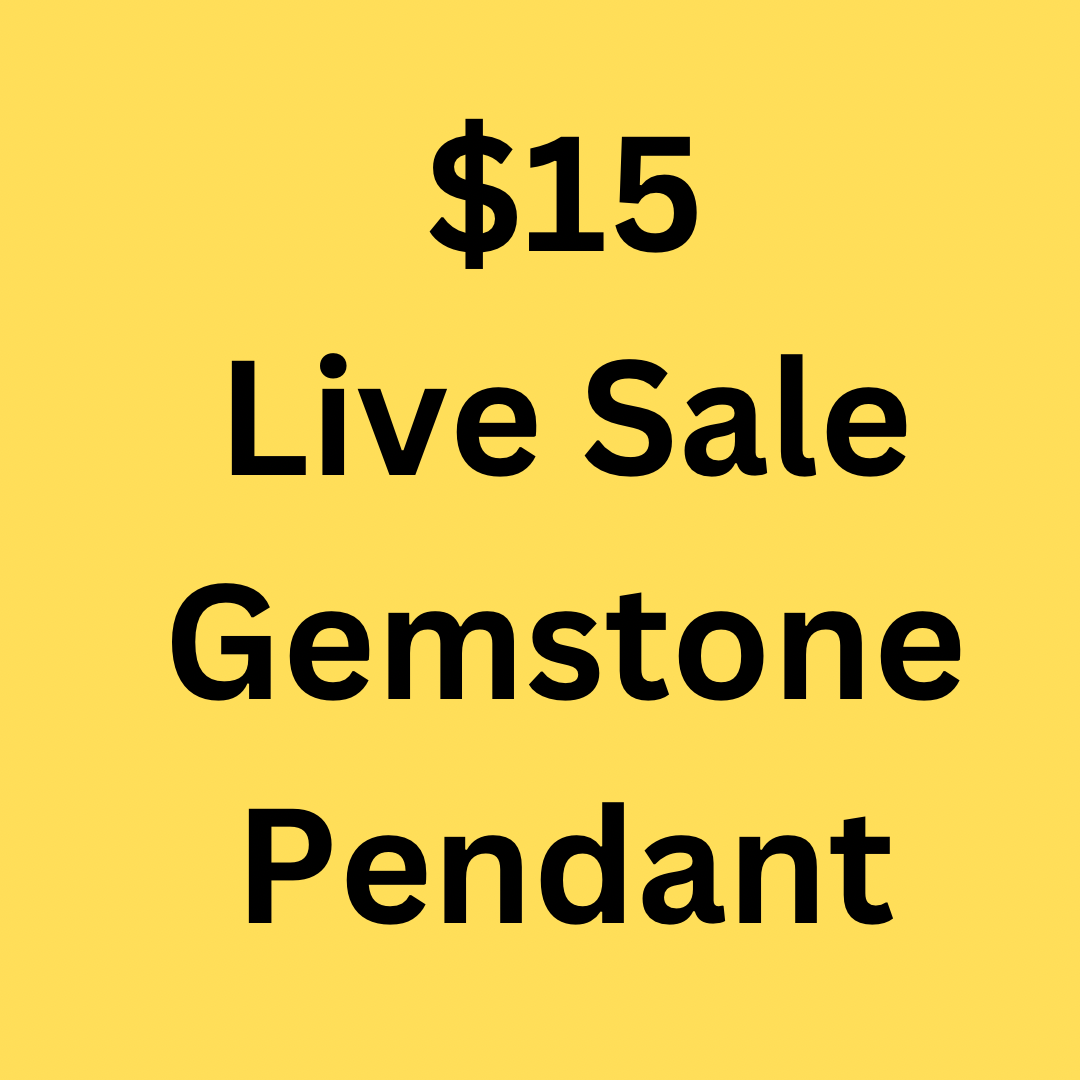 $15 Live Sale Gemstone Pendant