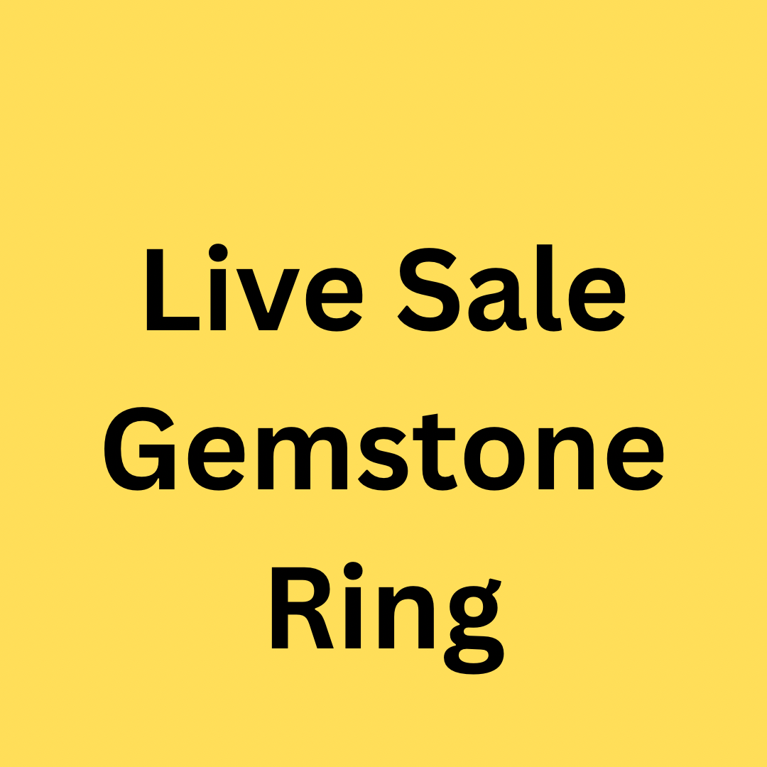 Live Sale Gemstone Ring Claim