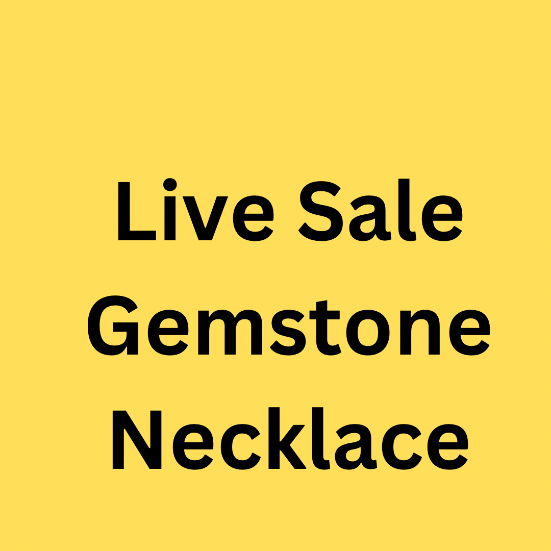 Live Sale Gemstone Necklace Claim