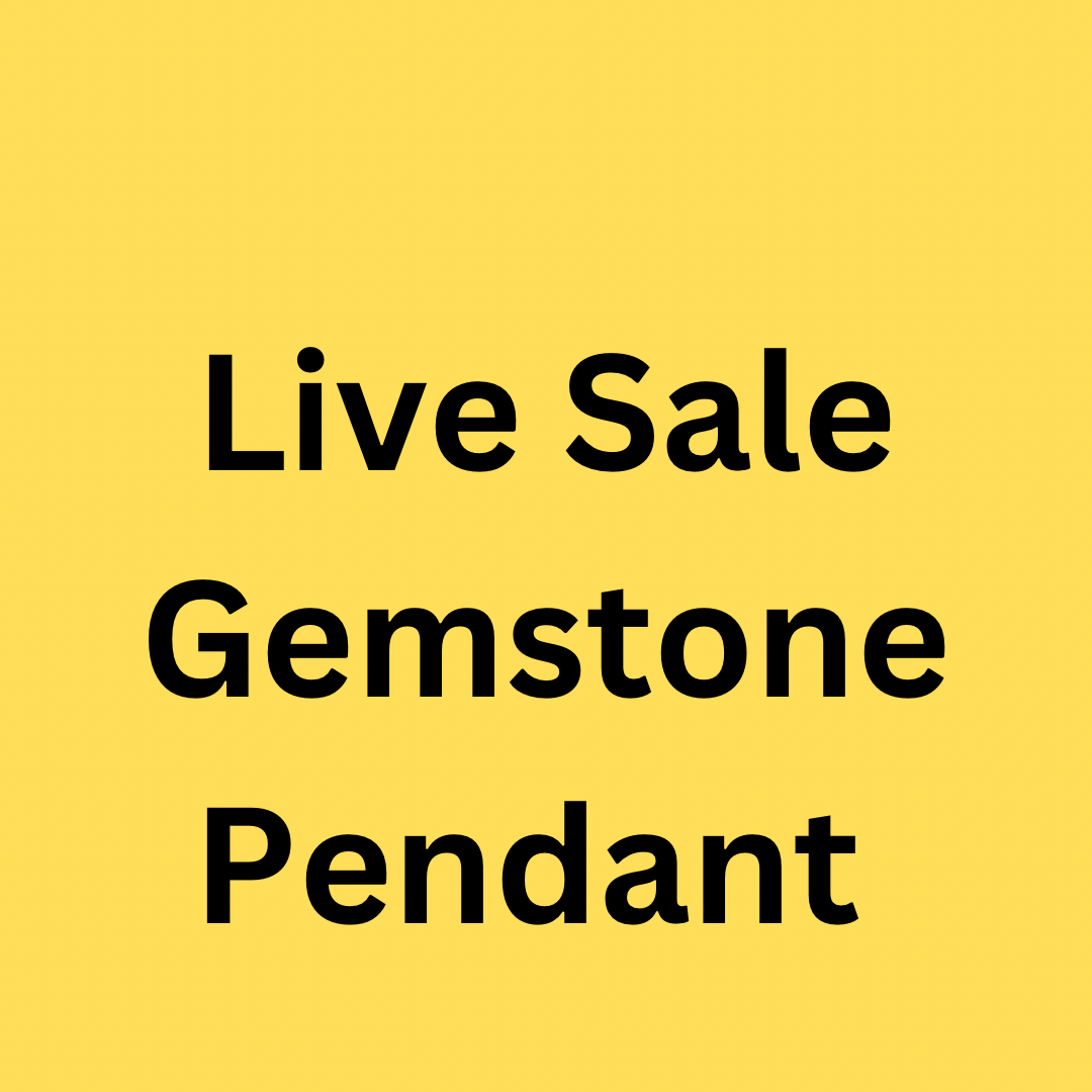 Live Sale Gemstone Pendant Claim