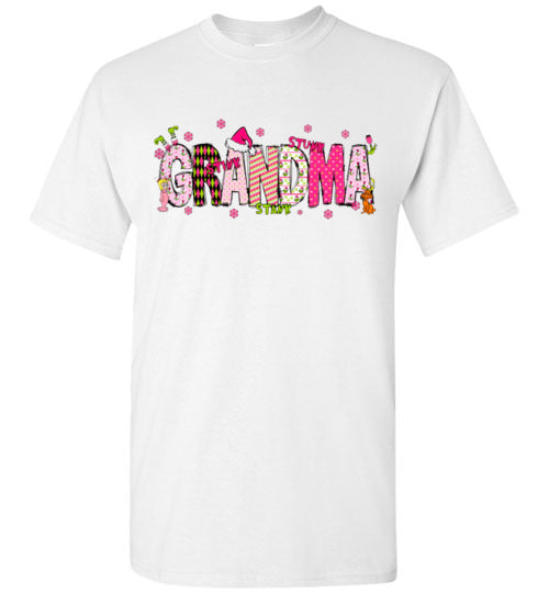 Grandma With Grandkids Name Tee Shirt Top T-Shirt