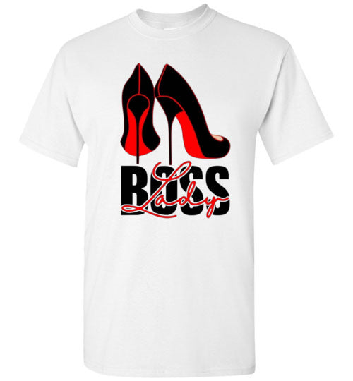 Boss Lady Stiletto High Heel Shoes Tee Shirt Top